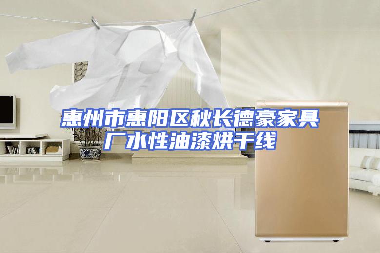 惠州市惠阳区秋长德豪家具厂水性油漆烘干线
