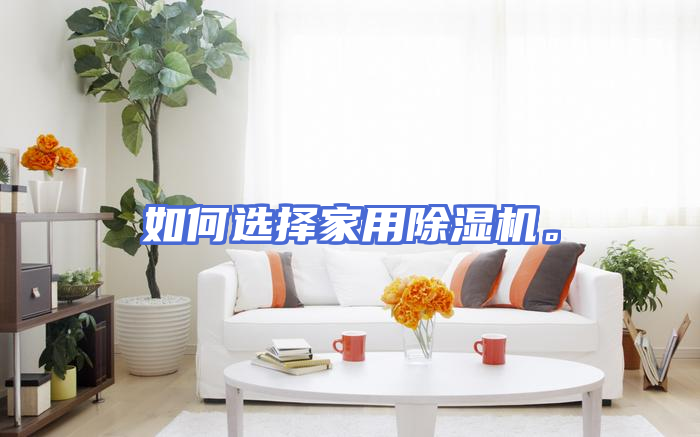 如何选择家用除湿机。