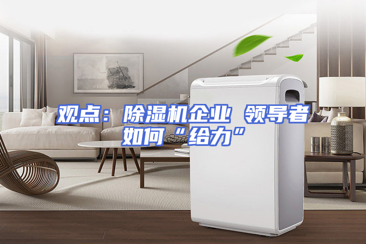 观点：除湿机企业 领导者如何“给力”