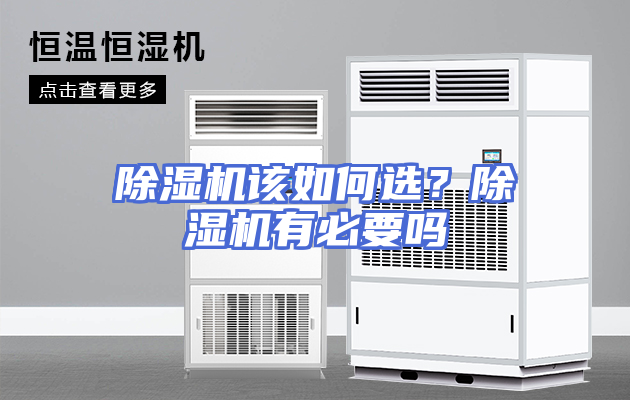除湿机该如何选？除湿机有必要吗