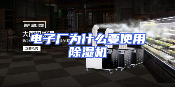 电子厂为什么要使用除湿机