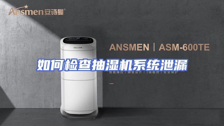 如何检查抽湿机系统泄漏