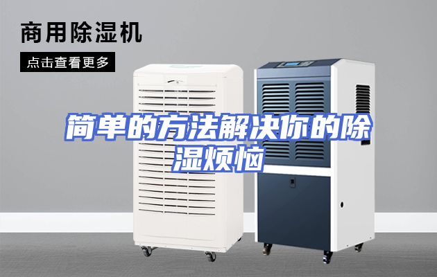 简单的方法解决你的除湿烦恼