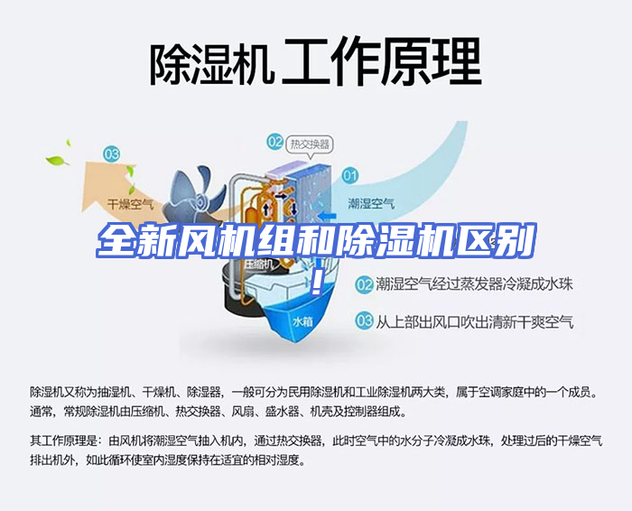 全新风机组和除湿机区别!