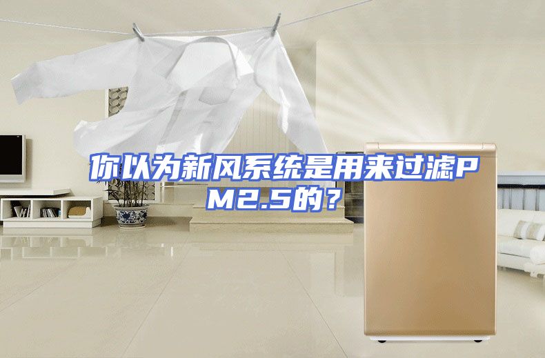 你以为新风系统是用来过滤PM2.5的？