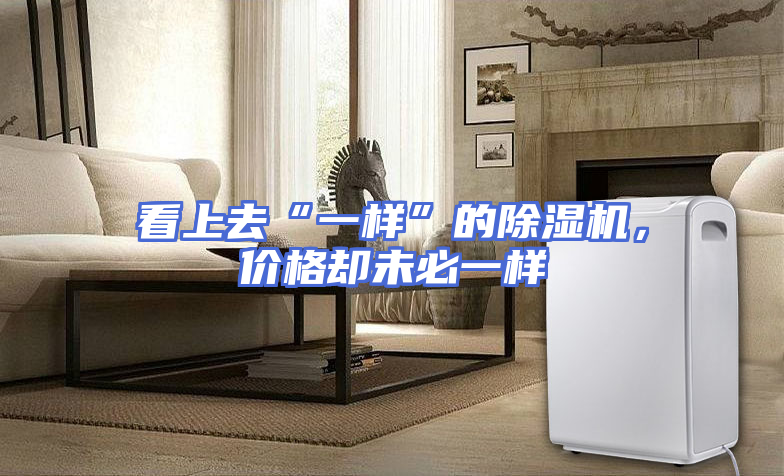 看上去“一样”的除湿机，价格却未必一样