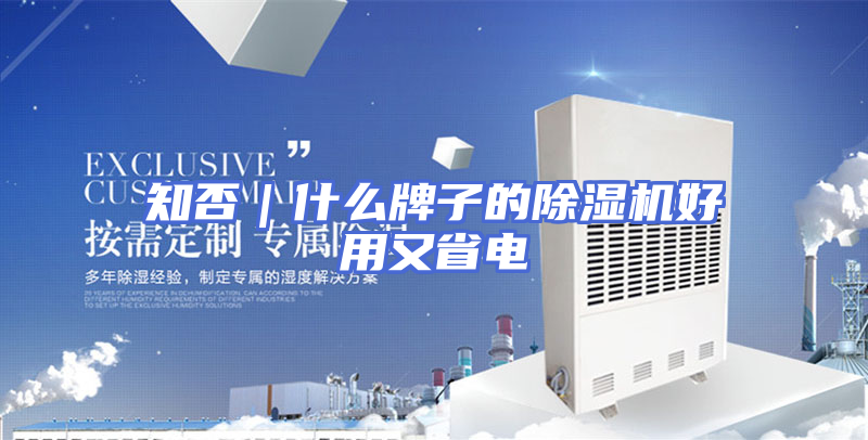 知否｜什么牌子的除湿机好用又省电