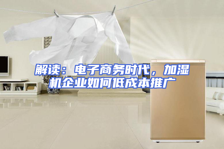 解读：电子商务时代，加湿机企业如何低成本推广