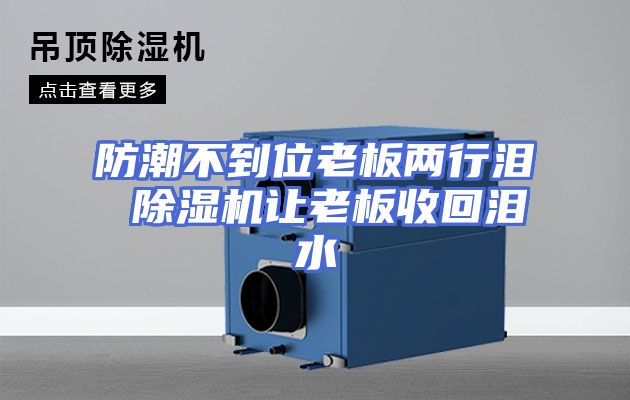 防潮不到位老板两行泪 除湿机让老板收回泪水