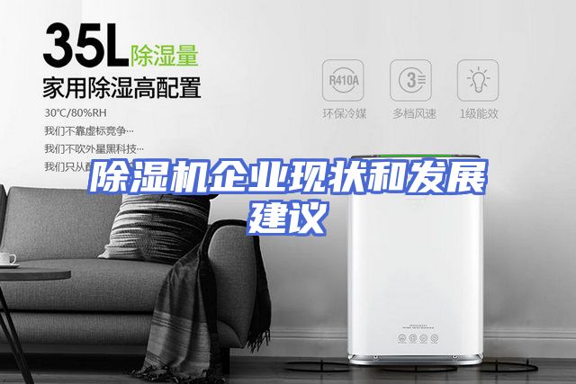 除湿机企业现状和发展建议