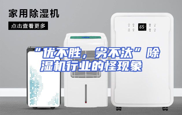 “优不胜，劣不汰”除湿机行业的怪现象