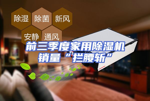 前三季度家用除湿机销量“拦腰斩”