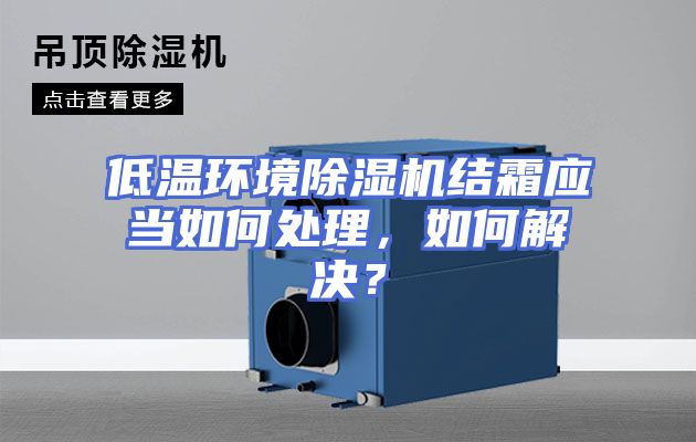 低温环境除湿机结霜应当如何处理，如何解决？