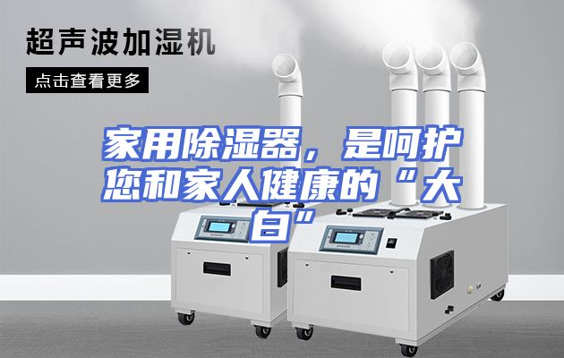 家用除湿器，是呵护您和家人健康的“大白”