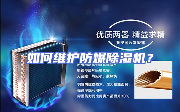 如何维护防爆除湿机？
