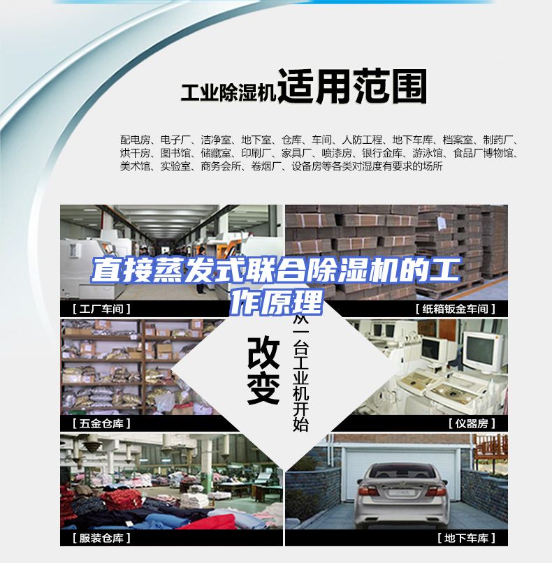 直接蒸发式联合除湿机的工作原理