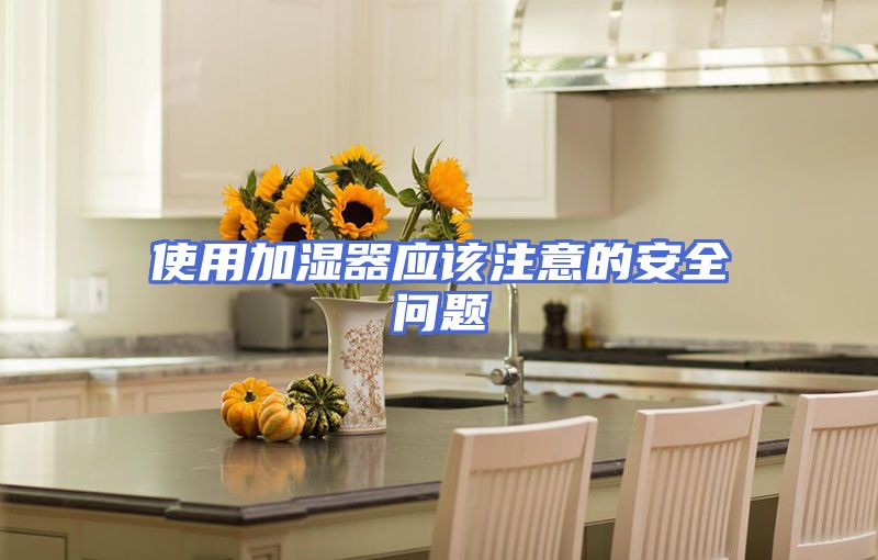 使用加湿器应该注意的安全问题