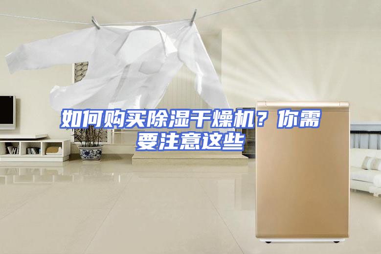 如何购买除湿干燥机？你需要注意这些
