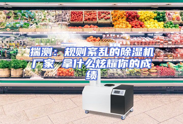 揣测：规则紊乱的除湿机厂家 拿什么炫耀你的成绩