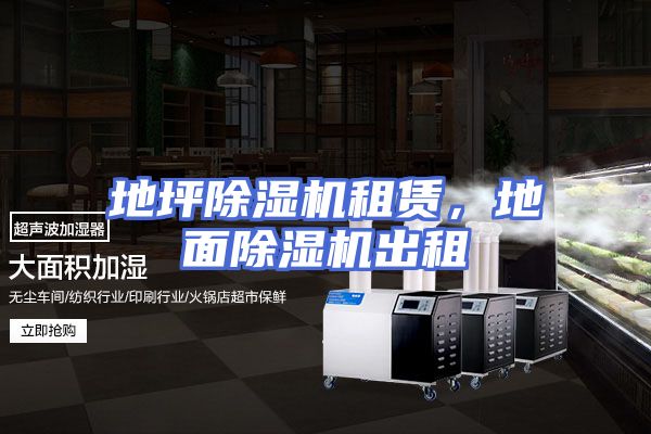 地坪除湿机租赁，地面除湿机出租