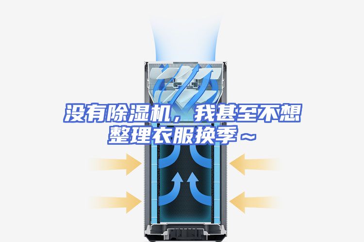 没有除湿机，我甚至不想整理衣服换季～