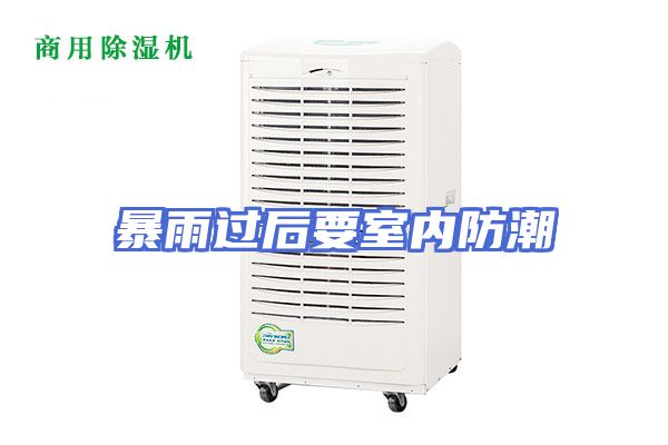 暴雨过后要室内防潮