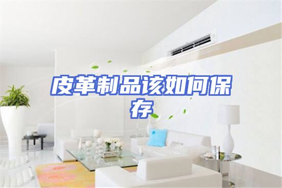 皮革制品该如何保存