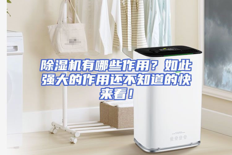 除湿机有哪些作用？如此强大的作用还不知道的快来看！