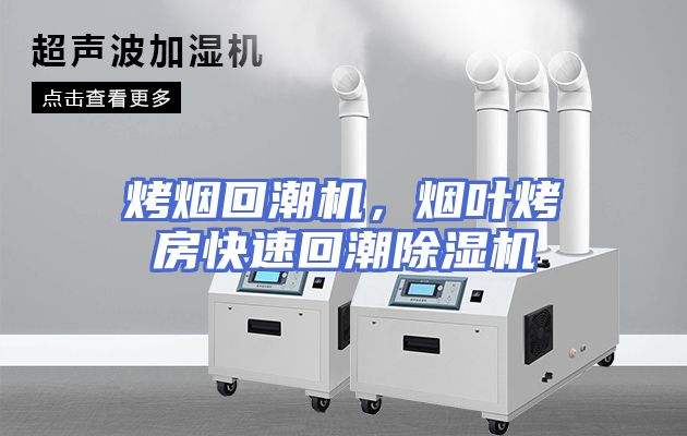 烤烟回潮机，烟叶烤房快速回潮除湿机
