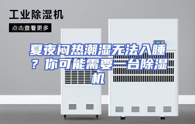 夏夜闷热潮湿无法入睡？你可能需要一台除湿机