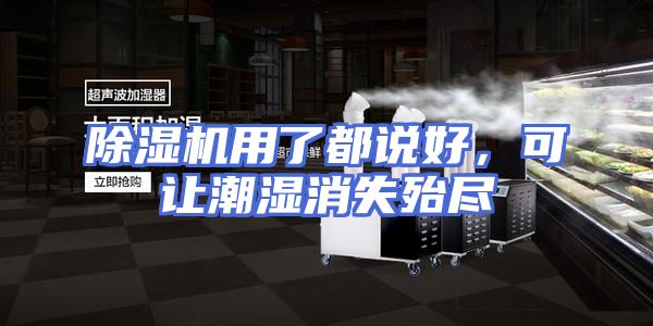 除湿机用了都说好，可让潮湿消失殆尽