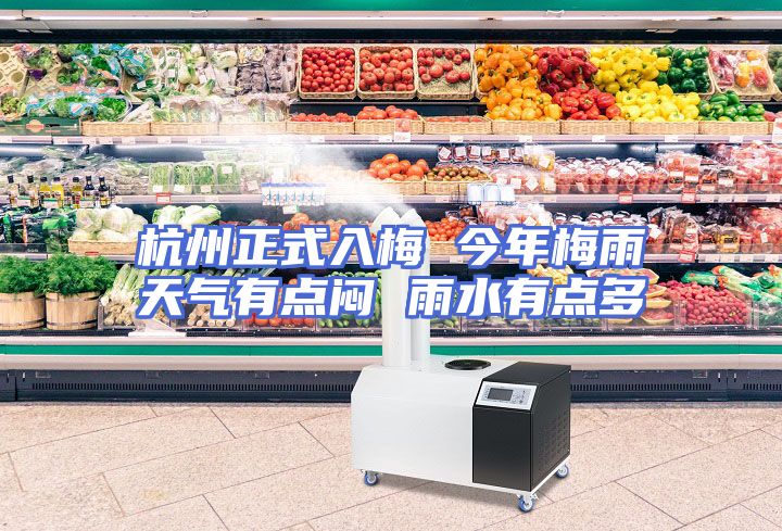 杭州正式入梅 今年梅雨天气有点闷 雨水有点多