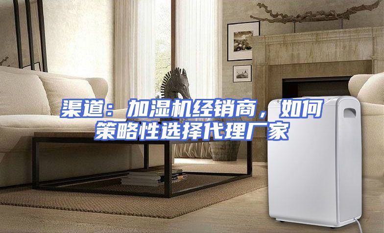 渠道：加湿机经销商，如何策略性选择代理厂家