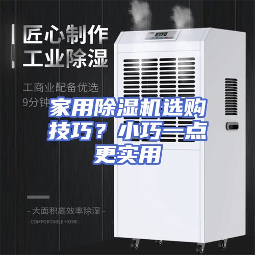 家用除湿机选购技巧？小巧一点更实用