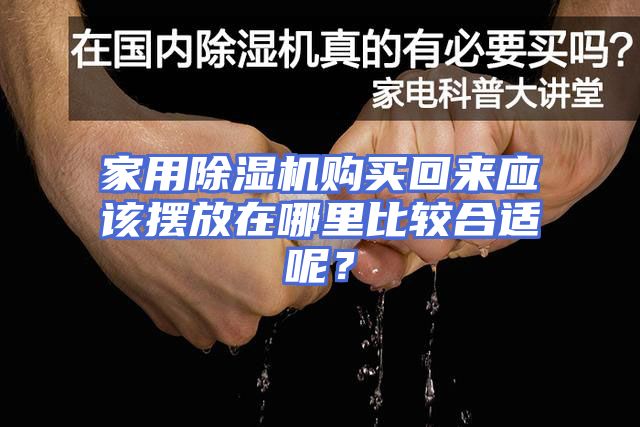 家用除湿机购买回来应该摆放在哪里比较合适呢？