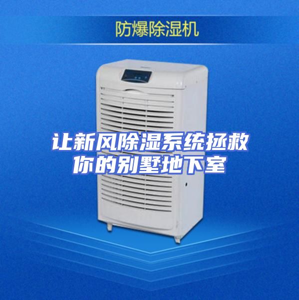 让新风除湿系统拯救你的别墅地下室