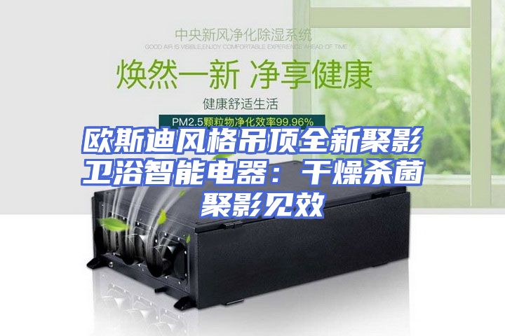 欧斯迪风格吊顶全新聚影卫浴智能电器：干燥杀菌 聚影见效
