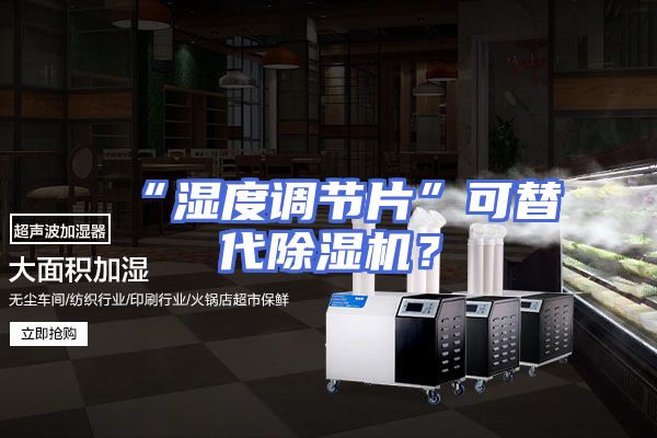 “湿度调节片”可替代除湿机？