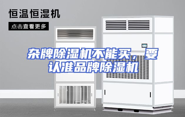 杂牌除湿机不能买，要认准品牌除湿机