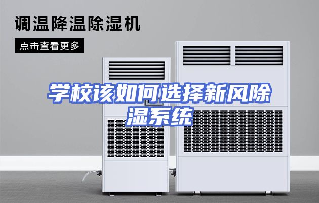 学校该如何选择新风除湿系统
