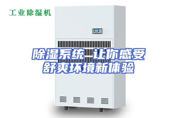 除湿系统 让你感受舒爽环境新体验