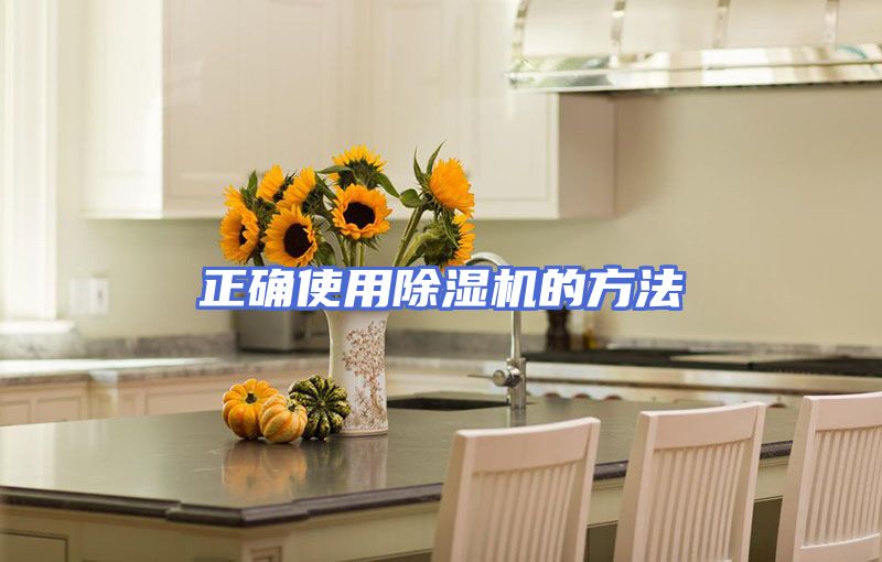 正确使用除湿机的方法