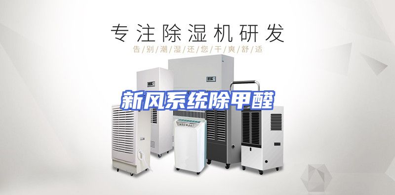 新风系统除甲醛