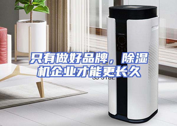 只有做好品牌，除湿机企业才能更长久