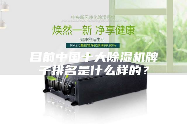 目前中国十大除湿机牌子排名是什么样的？