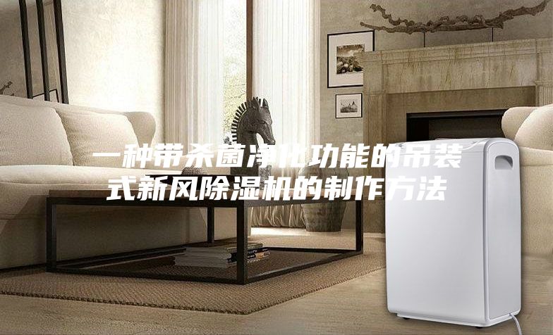 一种带杀菌净化功能的吊装式新风除湿机的制作方法