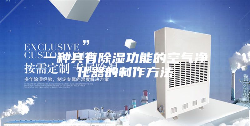一种具有除湿功能的空气净化器的制作方法
