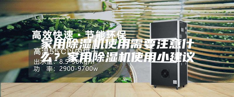 家用除湿机使用需要注意什么？家用除湿机使用小建议