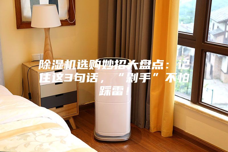 除湿机选购妙招大盘点：记住这3句话，“剁手”不怕踩雷！