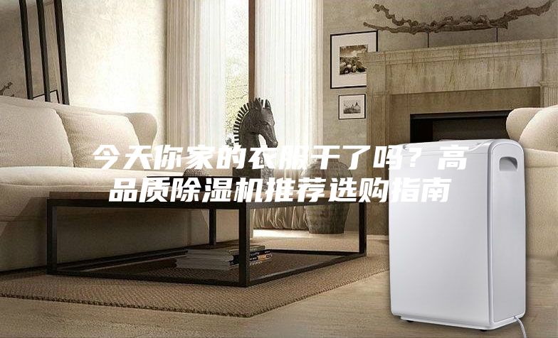今天你家的衣服干了吗？高品质除湿机推荐选购指南